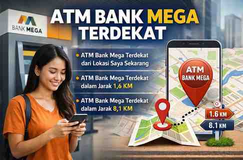 ATM Bank Mega Terdekat dalam Jarak 1,6 - 8,1 KM