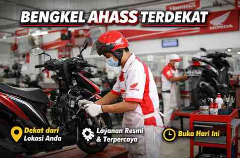 Bengkel AHASS Terdekat dalam Jarak 400M, 800M, 1,6-8,1KM