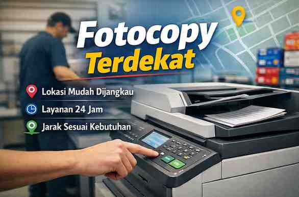 Fotocopy Terdekat dalam Jarak 100, 200, 400, 800 M - 8,1 KM