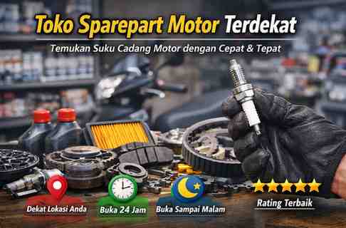Toko Sparepart Motor Terdekat dalam Jarak 400 M - 8,1 KM